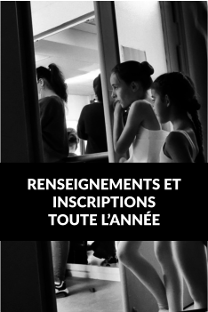 RENSEIGNEMENTS ET INSCRIPTIONS TOUTE L’ANNÉE
